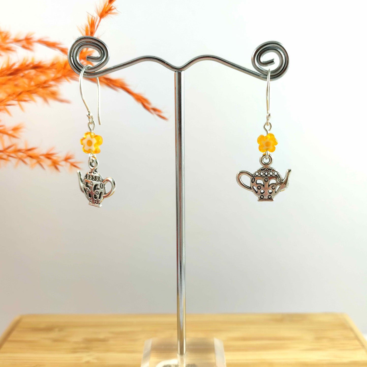 Teapot Charm Earrings