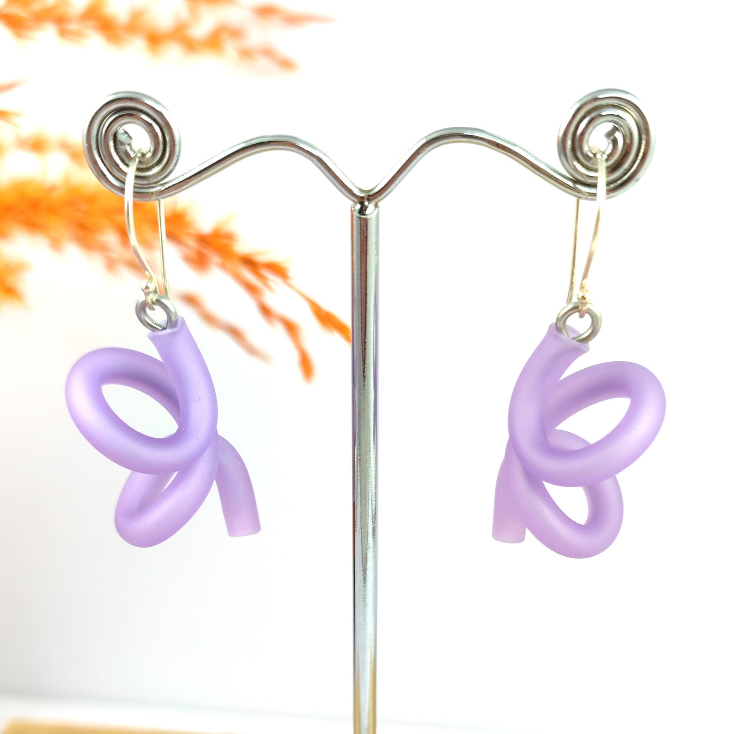 Carl Earrings Lilac