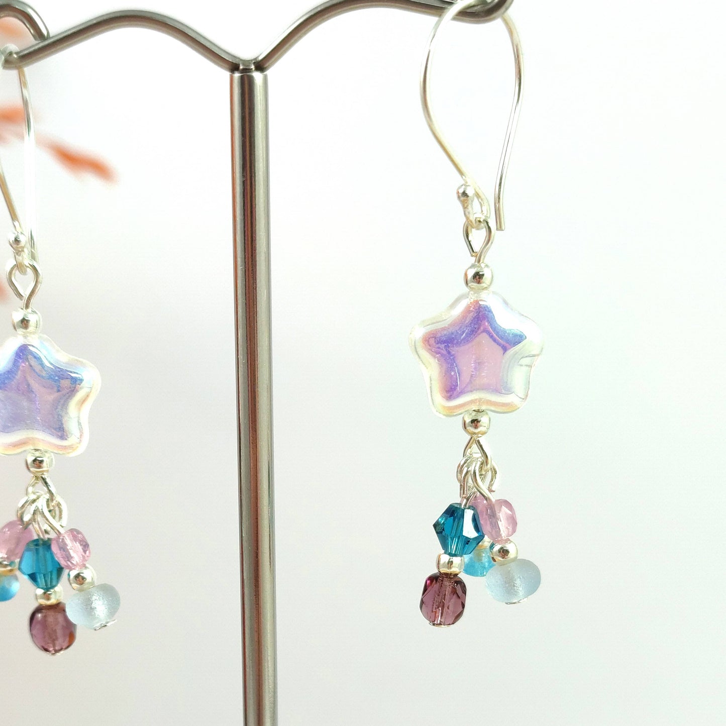 Blue Shooting Star Earrings