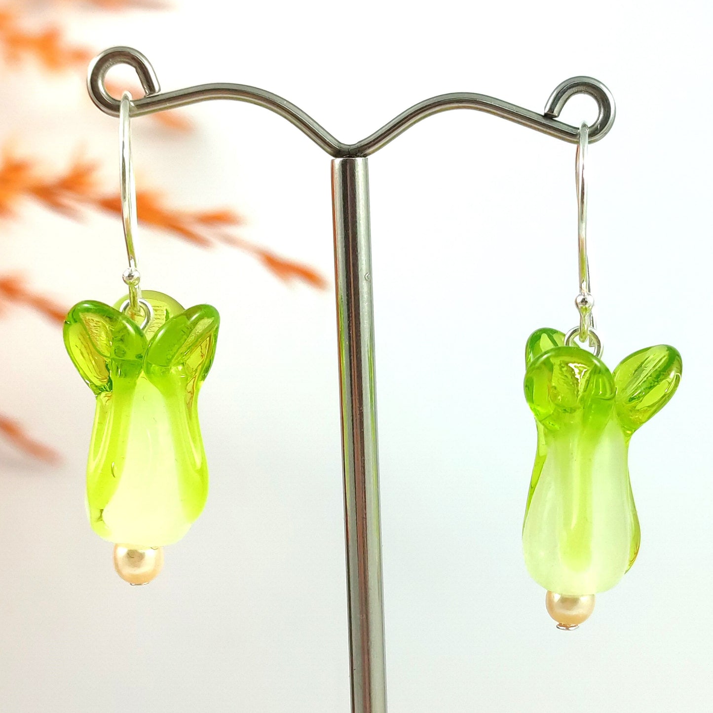 Pak Choi Pearl Earrings