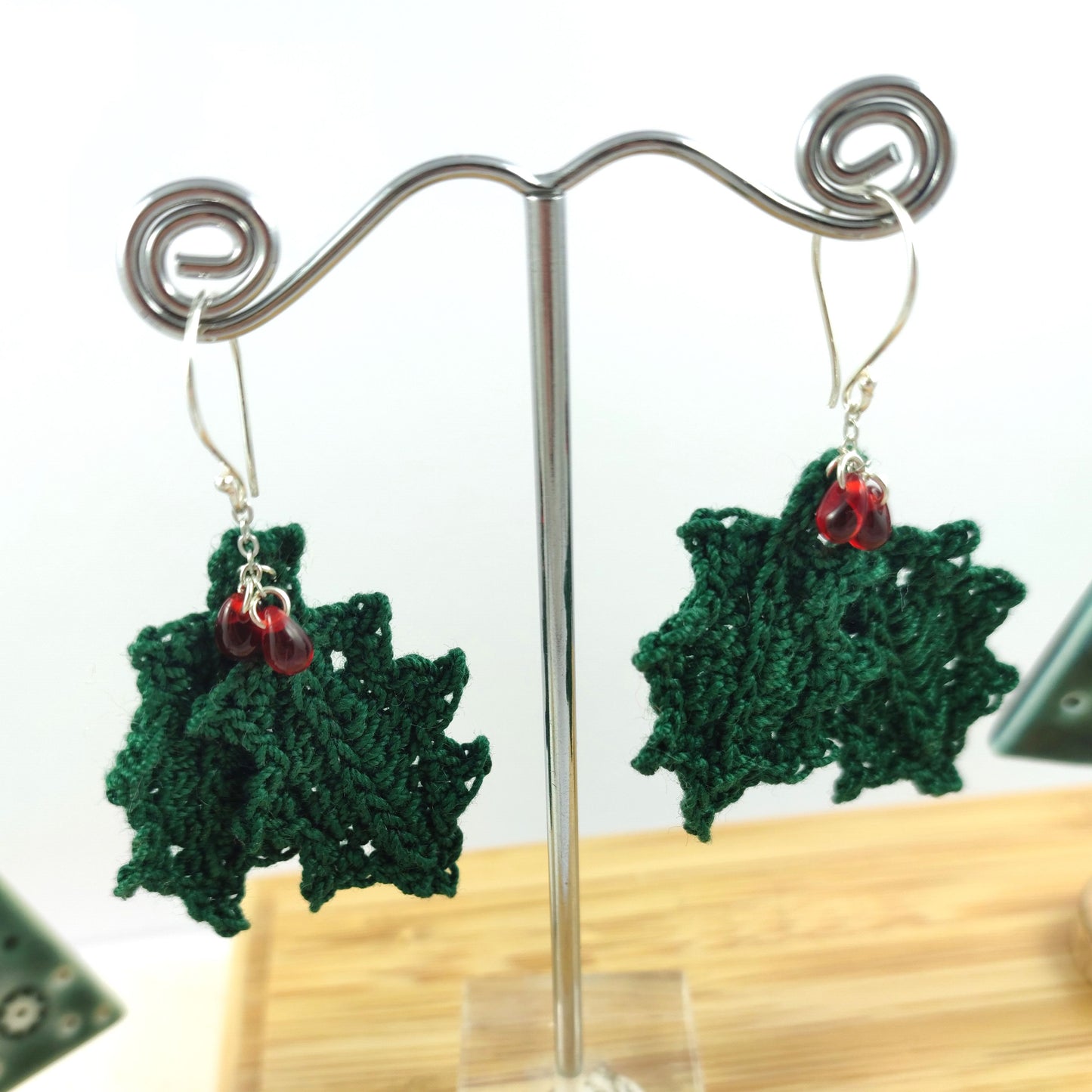 Holly Crochet Earrings