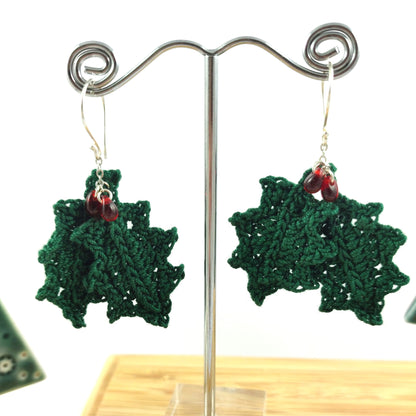 Holly Crochet Earrings