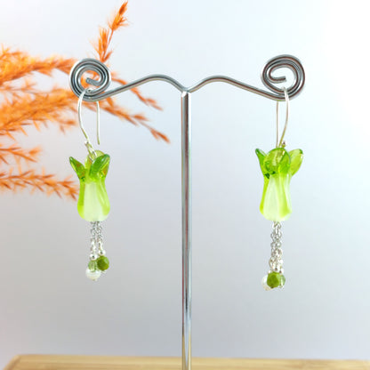 Pak Choi Dangle Earrings