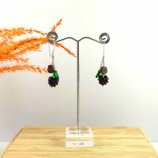 Miniature Black Berry Dangle