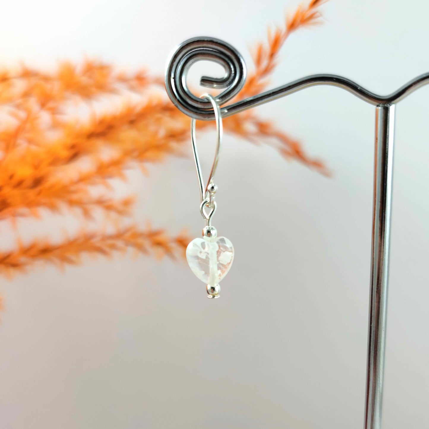 Dainty Daisy Heart Earrings Valentines