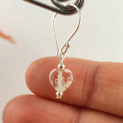 Dainty Daisy Heart Earrings Valentines