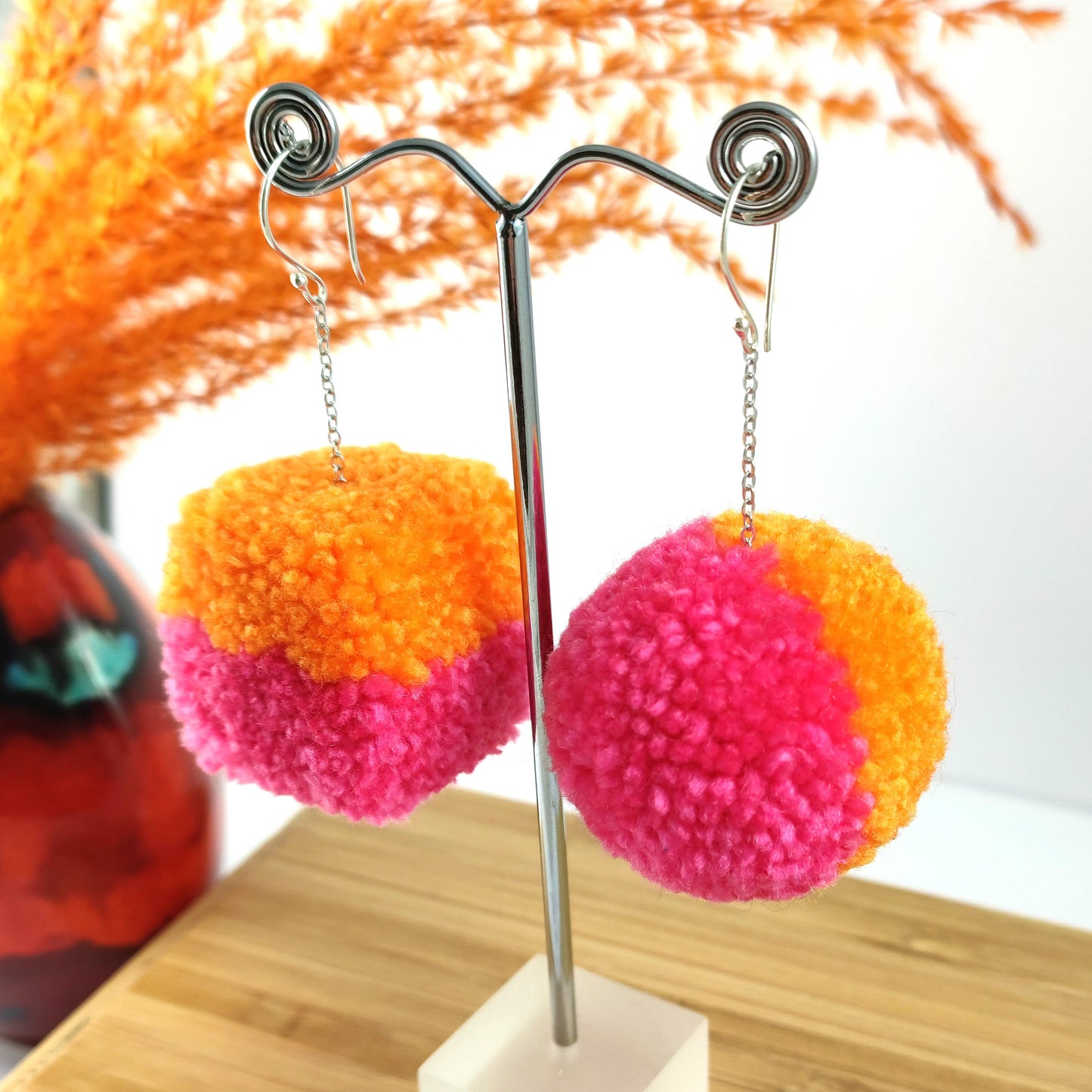 PO Original Pom-pom Earrings