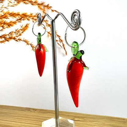 Spicy Chilli Hoop Earrings