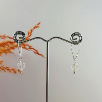 Dainty Daisy Heart Earrings Valentines